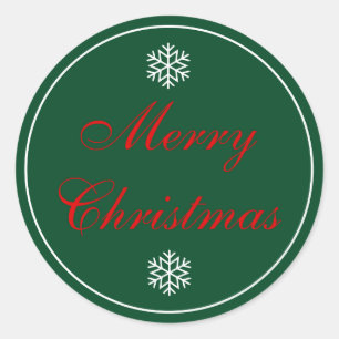 Christmas Wrapping Paper Round Stickers