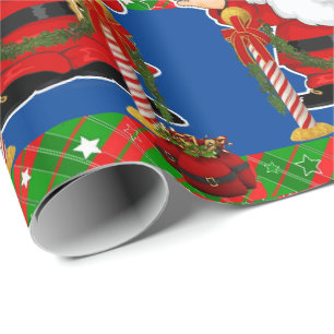Christmas Wrapping Paper Santa