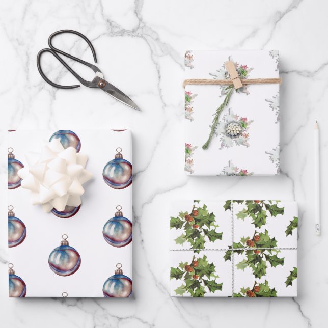 Christmas Wrapping Paper Sheets (Front)