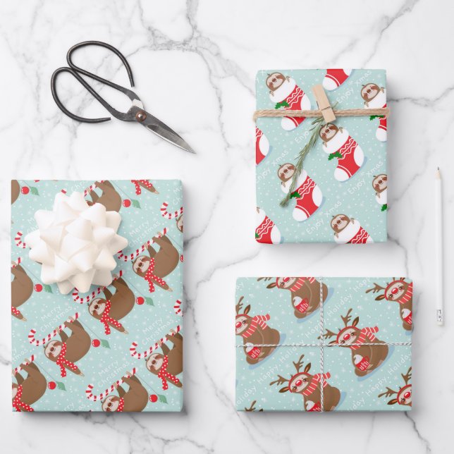 Christmas Wrapping Paper Sheets (Front)
