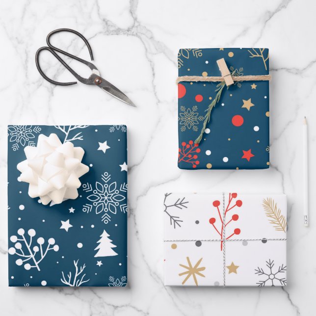 Christmas Wrapping Paper Sheets (Front)