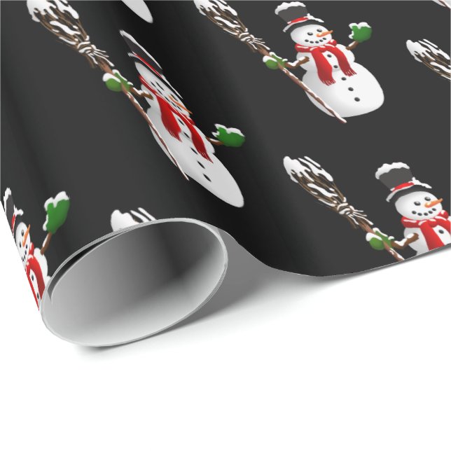 Christmas Wrapping Paper-Snowman Paper (Roll Corner)