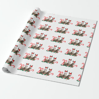 Christmas wrapping paper, wildlife, donkeys wrapping paper