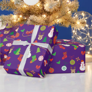 Christmas Wrapping Paper with Christmas characters