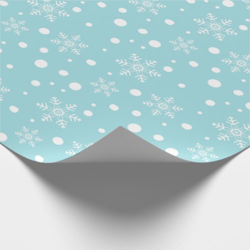 Christmas Wrapping Paper with Christmas Snowflakes
