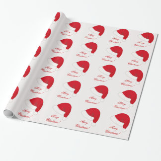 Christmas Wrapping Paper With Santa Hat