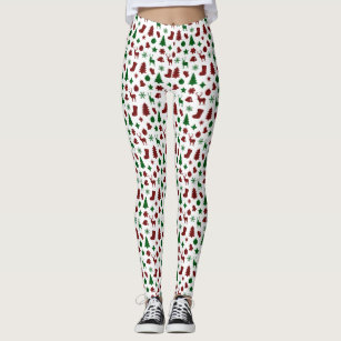 Christmas Reindeer Fair Isle Soft Lounge Fleece Lined Leggings Pants -  SimplyCuteTees