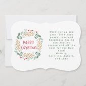 Christmas Wreath and Script | Merry Christmas (Back)
