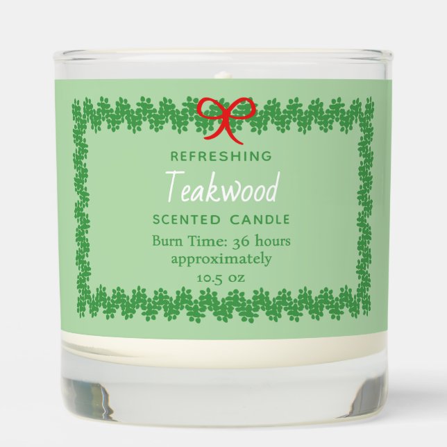 Christmas Wreath Candle (Front)
