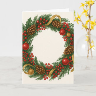 Christmas Wreath Card