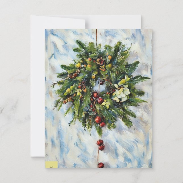 Christmas Wreath card (Front)