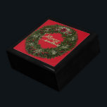 Christmas Wreath Gift Box<br><div class="desc">A Digitalbcon Images Design featuring a Christmas red and green color theme with a variety of custom images, shapes, patterns and styles in this one-of-a-kind Christmas Gift Box. This warm and nostalgic design makes the perfect way to share that special gift this Christmas. Make this year a Christmas memorable with...</div>