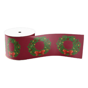 Christmas Wreath Gift Ribbon