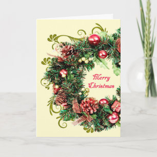 Christmas Wreath Holiday Card
