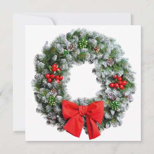 Christmas Wreath Holiday Card