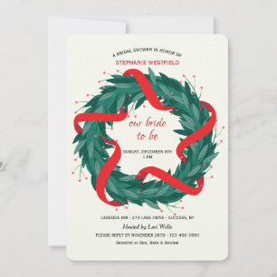 Christmas Wreath Invitation