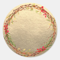 Christmas Wreath Jam Can Homemade Gold Mason Jar