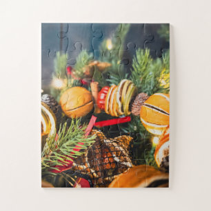 Christmas wreath jigsaw puzzle