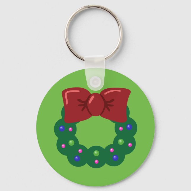 Christmas Wreath Keychain (Front)