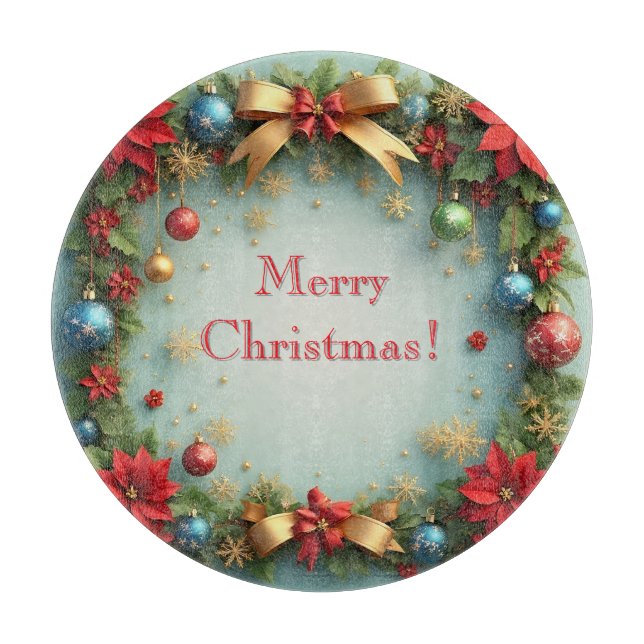 🎁Christmas Wreath Kitchen Decor Gift Board ✨ (Front)
