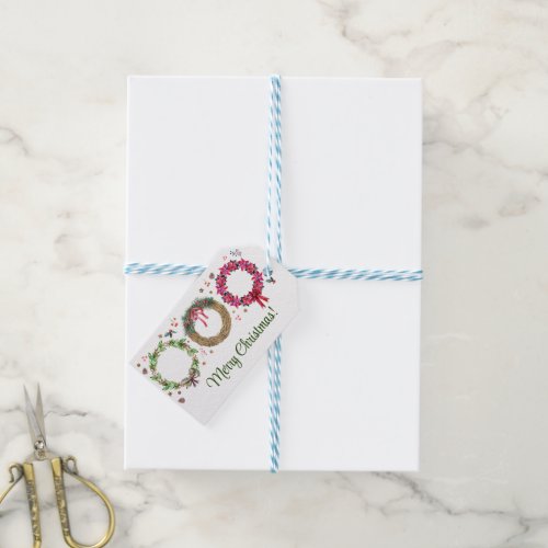 Christmas Wreath Making Holiday Gift Tags