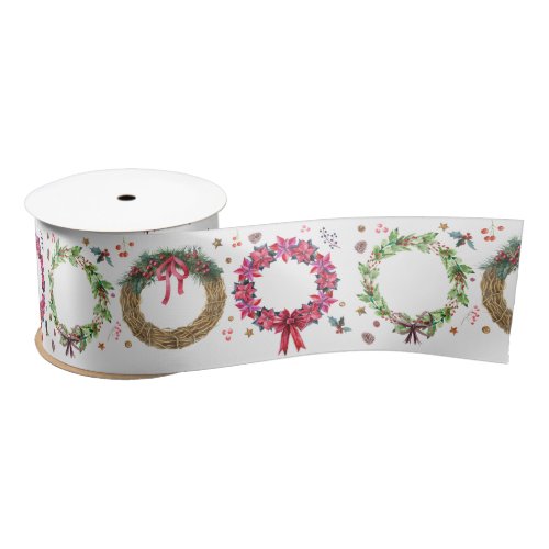 Christmas Wreath Making Holiday Party Satin Ribbon