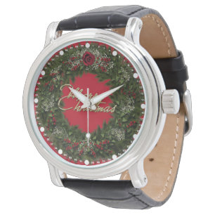 Christmas Wreath Merry Christmas Watch