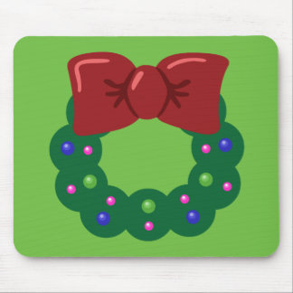 Christmas Wreath Mouse Pad
