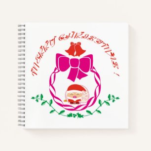 Christmas wreath notebook