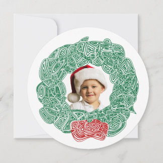 Christmas Wreath Photo Holiday Card