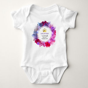 Christmas Wreath   PRECIOUS GIFT FROM AWESOME GOD Baby Bodysuit
