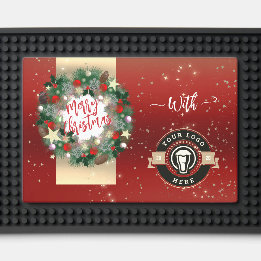 Christmas wreath professional Bar Mat