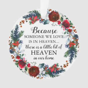Christmas Wreath Someone in Heaven Ornament