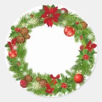 Christmas Wreath Sticker