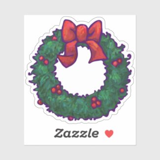 Christmas Wreath Sticker