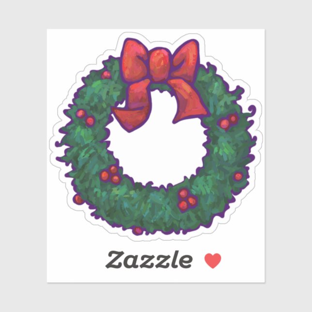 Christmas Wreath Sticker (Sheet)