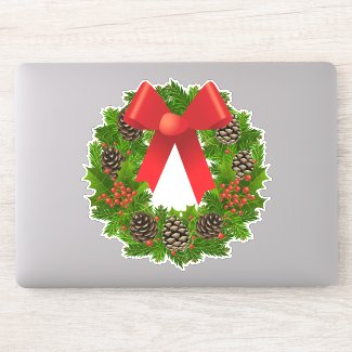 Christmas Wreath Sticker