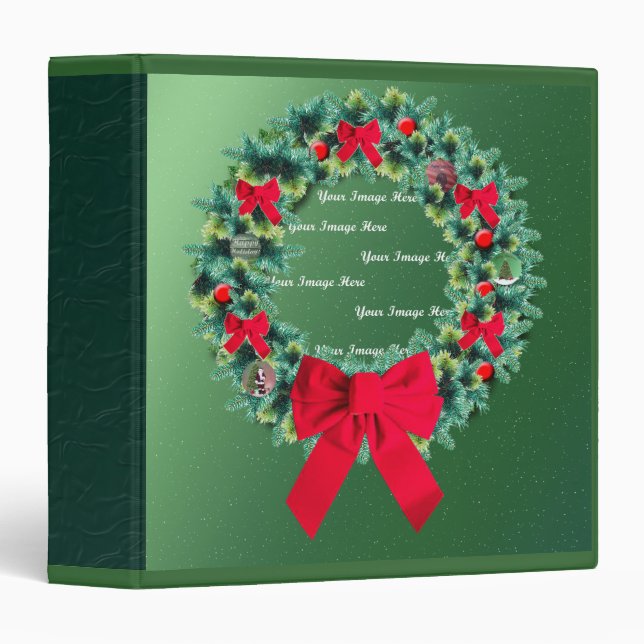 Christmas Wreath Template Binder (Front/Spine)