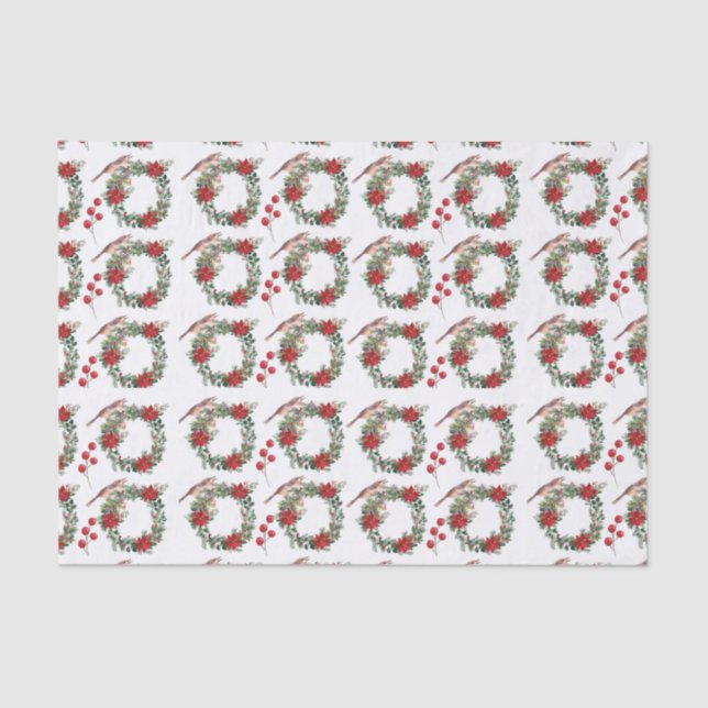 Christmas Wreath Tissue Paper (Front)