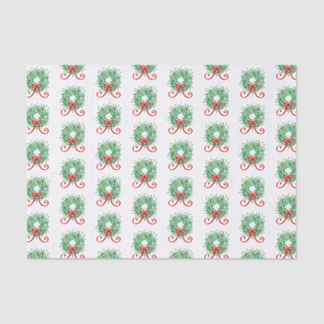 Christmas Wreath Tissue Paper (Front)