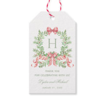 Christmas Wreath w/ Bow | Monogram Wedding