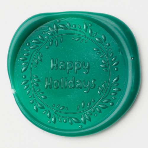 Christmas Wreath Wax Seal Sticker