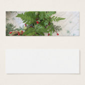 Christmas wreath with ferns bookmark (Front & Back)