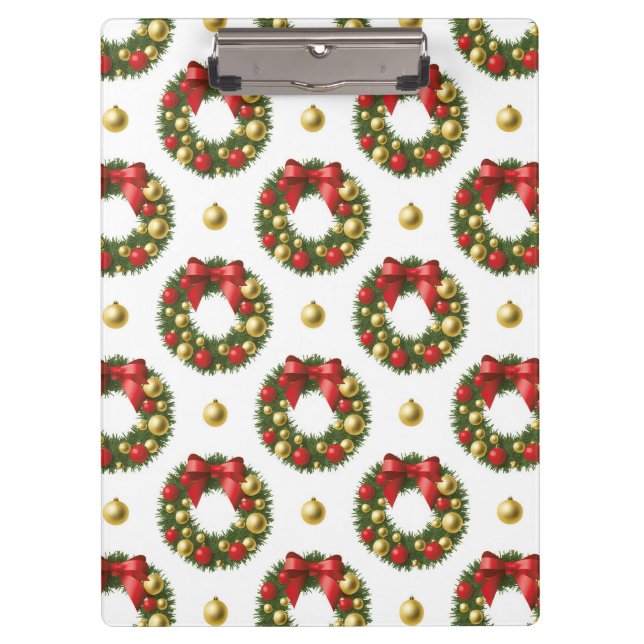 Christmas Wreaths Clipboard (Front)
