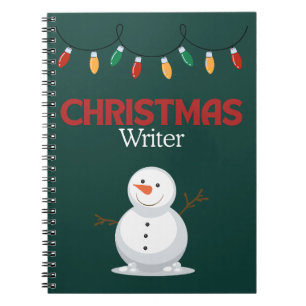 Christmas Writer Notebook - Snowman