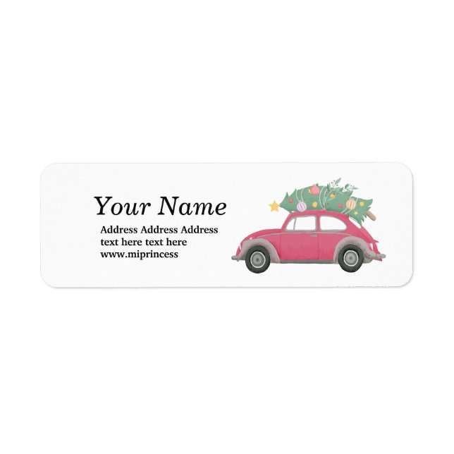 christmas, xmas, babyboy, christmas tree, car label (Front)