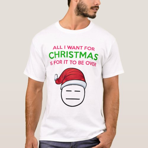 Christmas xmas hater saying funny Santa Claus gift T_Shirt