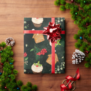 Christmas Xmas Holiday Seasonal Vintage Gift Wrapping Paper