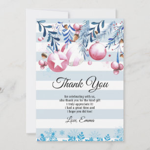 Christmas, Xmas, thank you card