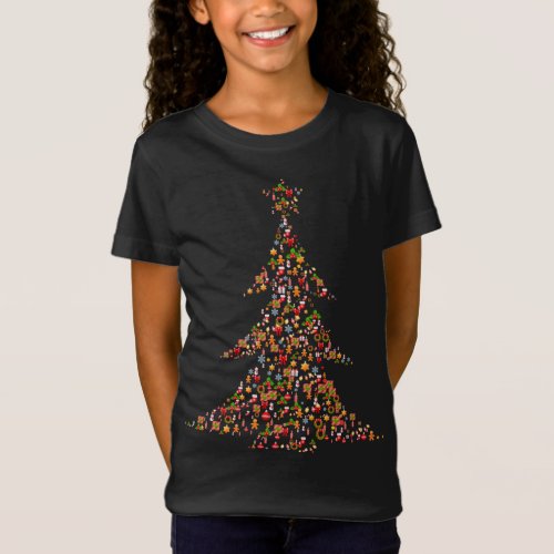 Christmas Xmas Tree Design Funny Christmas Gift I T_Shirt